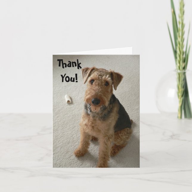 Madeleine danken Ihnen Notecard Dankeskarte (Vorderseite)