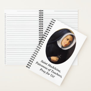 Madeleine Schutzheilige der Lehrer Notizbuch