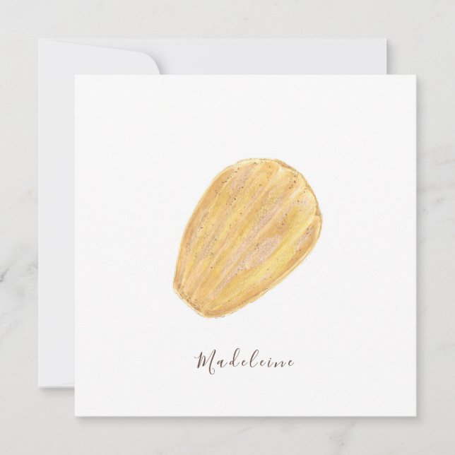 Madeleine Wasserfarbe Karte (Vorderseite)