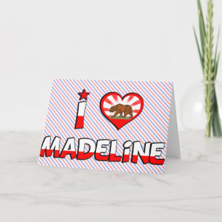 Madeline, CA Karte