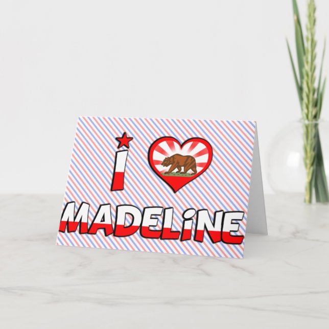 Madeline, CA Karte (Vorderseite)