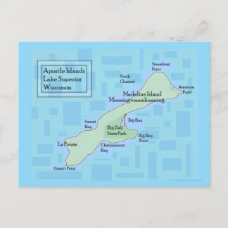 Madeline Island Postcard 2025 Feiertagspostkarte