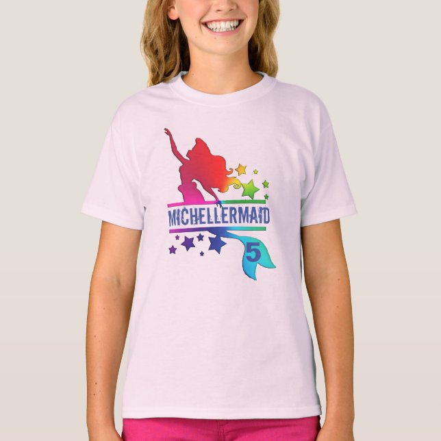 Mädelmädchen, die Geburtstagsmädchen sind T-Shirt (Vorderseite)