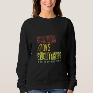 Mädels Gramps Retro Opa Know Alles Sweatshirt