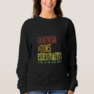Mädels Gramps Retro Opa Know Alles Sweatshirt