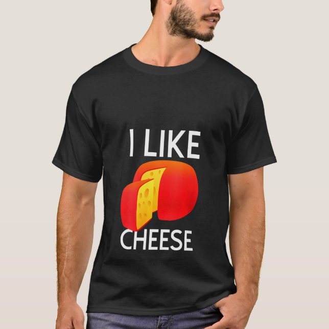 Mädels Ich mag Käse T-Shirt (Vorderseite)