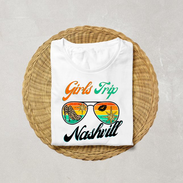 Mädels Reise Nashville 2026 Shirt für Frauen Woche (Girls Trip Nashville 2026 Shirt for Women Weekend)