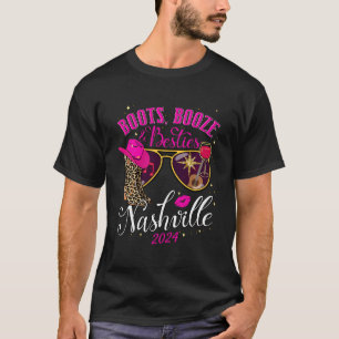 Mädels-Trip Nashville 2024 Stiefel Saufgelage Freu T-Shirt