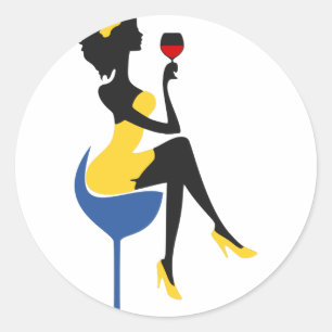 Mädelsabend Runder Aufkleber