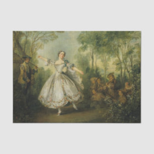 Mademoiselle de Camargo von Nicolas Lancret Seidenpapier