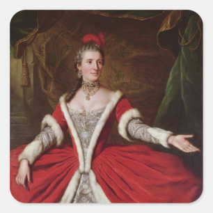 Mademoiselle Dumesnil Quadratischer Aufkleber