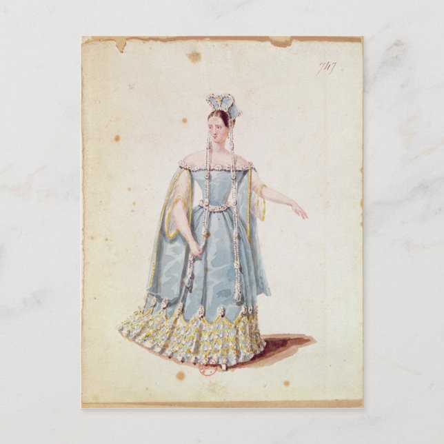 Mademoiselle Georges in 'Isabeau de Baviere' Postkarte (Vorderseite)
