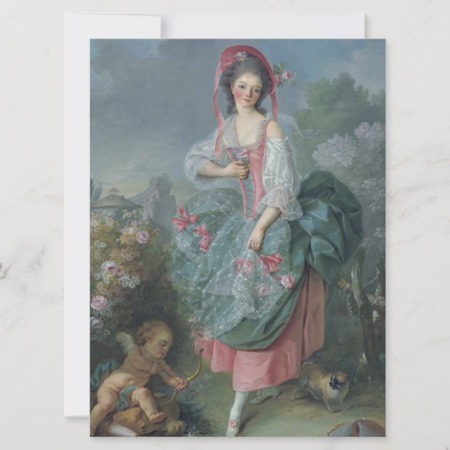 Mademoiselle Guimard (von Jacques-Louis David) Karte (Vorderseite)