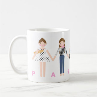 Mademoiselle in Paris Mug Kaffeetasse