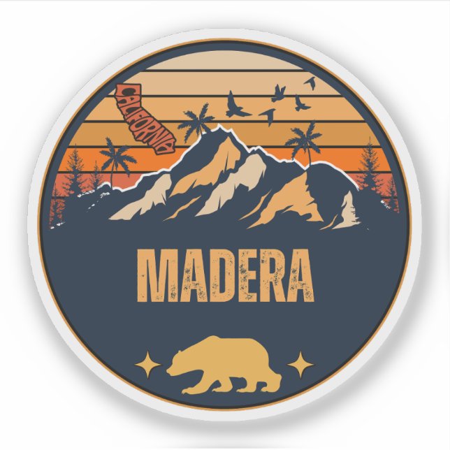 Madera, Kalifornien Aufkleber (Vorderseite)