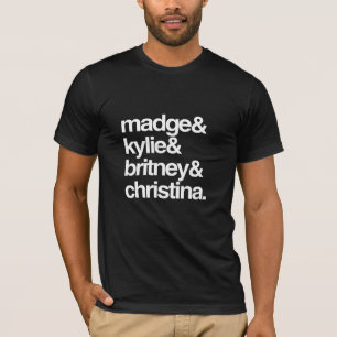 Madge Kylie Britney und Christina T-Shirt