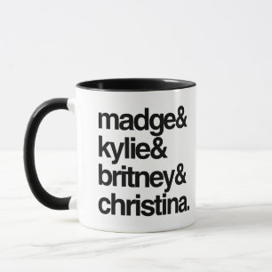 Madge Kylie Britney und Christina Tasse
