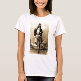 Madge Lessing auf einem Fahrrad Vintage 1902 T-Shirt