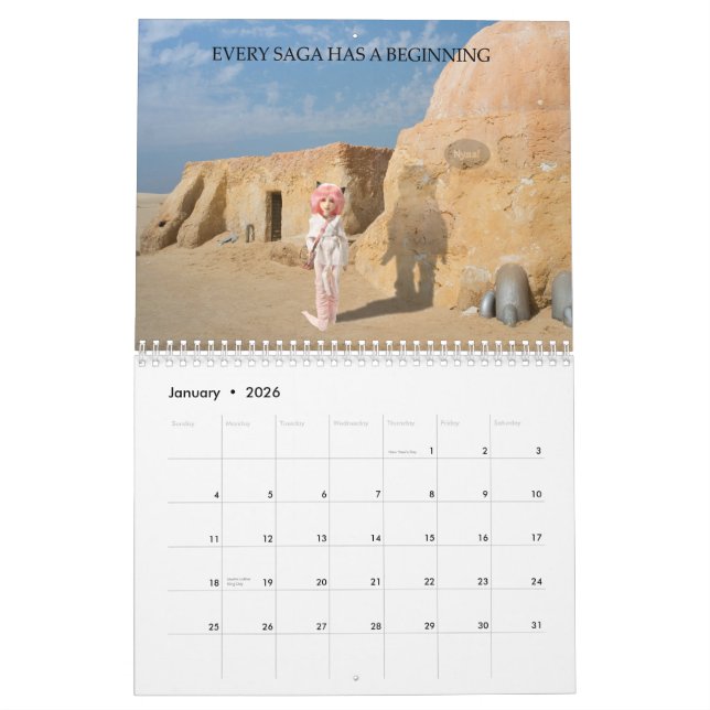 MADh Vinyl12-monatiger Kalender (Jan 2026)