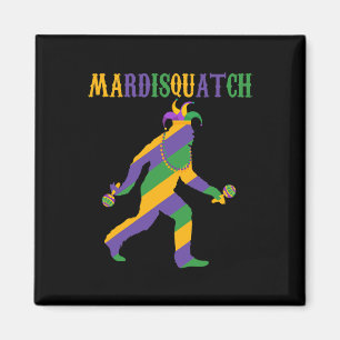 Madi Mardi Gras Bigfoot Mardi Gras Bethes Men Mar Magnet