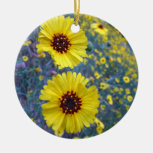 Madia-Blume im Sequoia-Nationalpark Keramik Ornament