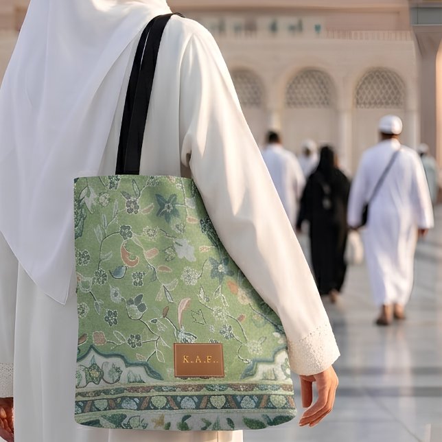Madinah-Grüner-Teppichdruck-Leder-Optik-Patch-Gesc (Von Creator hochgeladen)