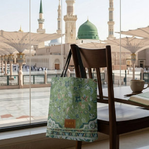 Madinah-Grüner-Teppichdruck-Leder-Optik-Patch-Gesc