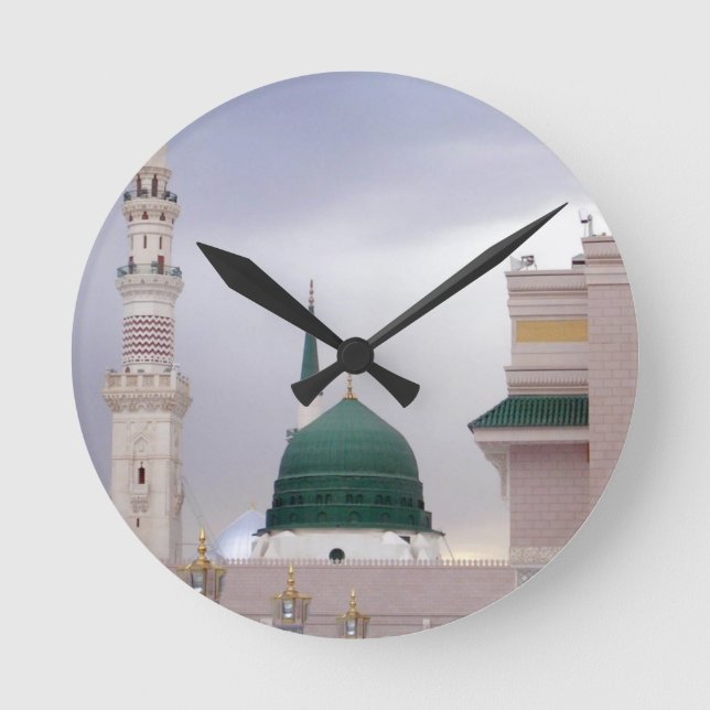 Madinah Runde Wanduhr (Vorderseite)