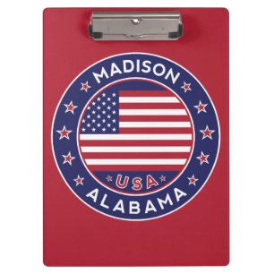 Madison, Alabama Klemmbrett