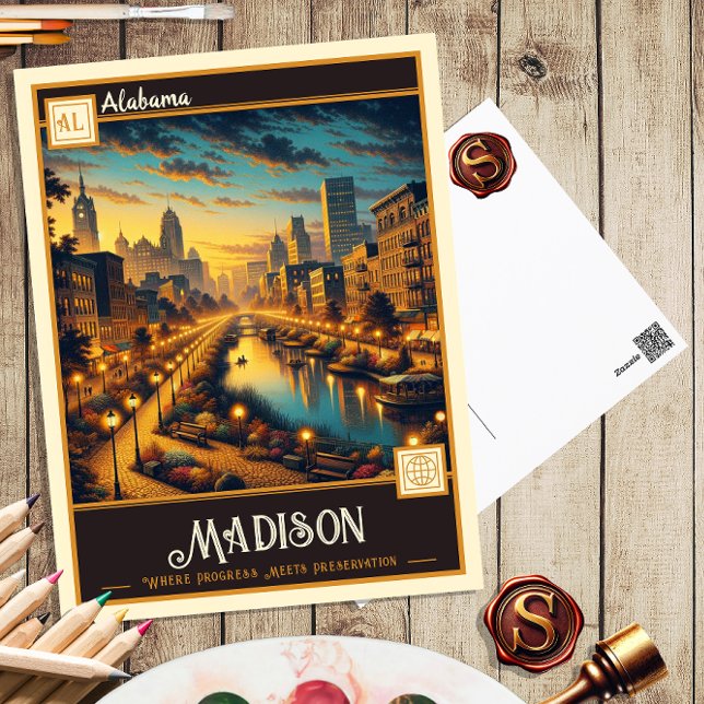 Madison, Alabama | VINTAG Postkarte (Von Creator hochgeladen)