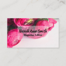 Madison Beruflich Floral Business Card Visitenkarte