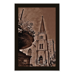 Madison Church on Hauptstadt Square Fotodruck