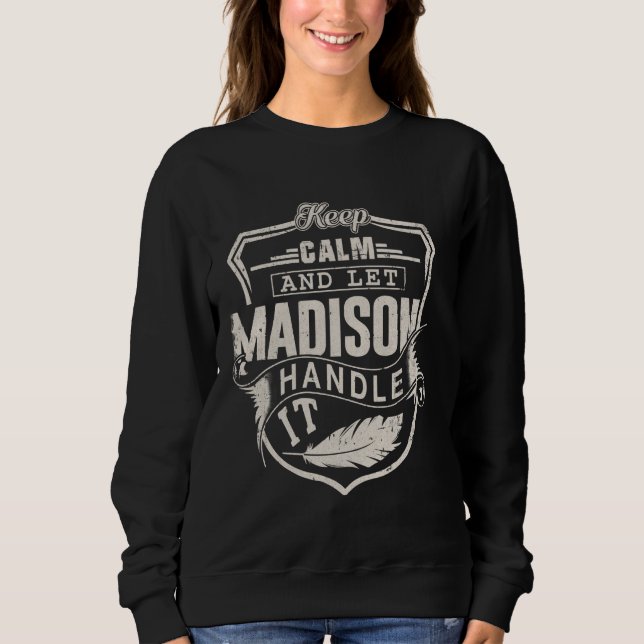 Madison First Name Shirt Madison Name Birthday (Vorderseite)