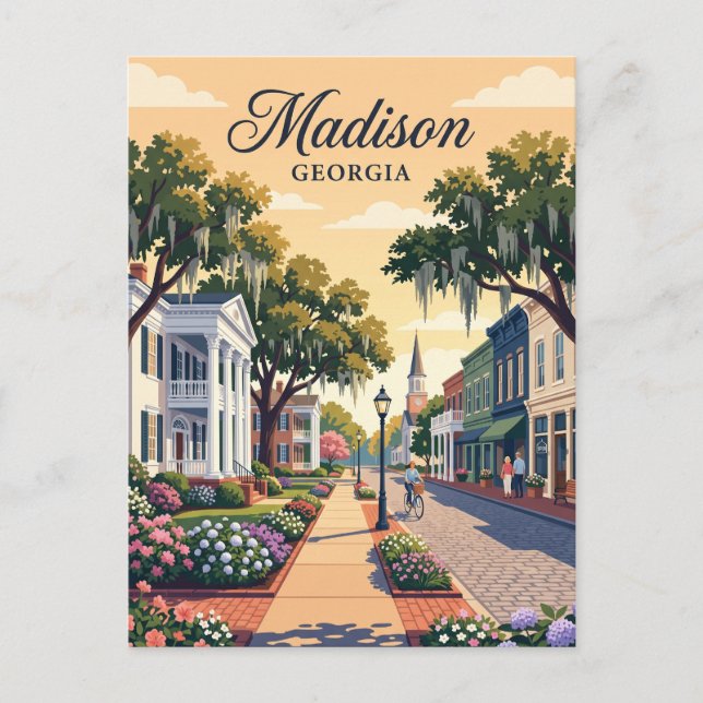 Madison, Georgia Postkarte (Vorderseite)