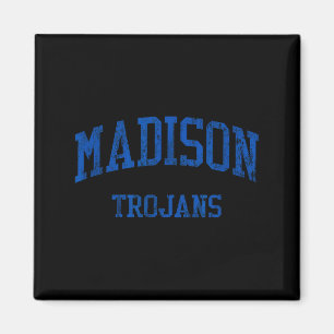 Madison High School HS Adrian MI Vintage Sport Magnet