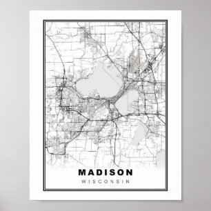 Madison Karte Poster