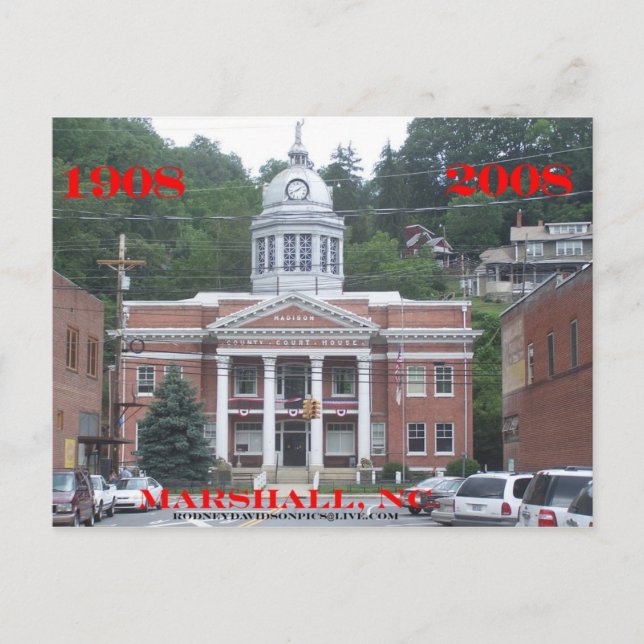 Madison Landkreis Courthouse Postkarte (Vorderseite)