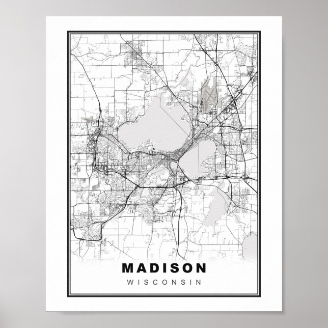 Madison Map Poster (Vorne)