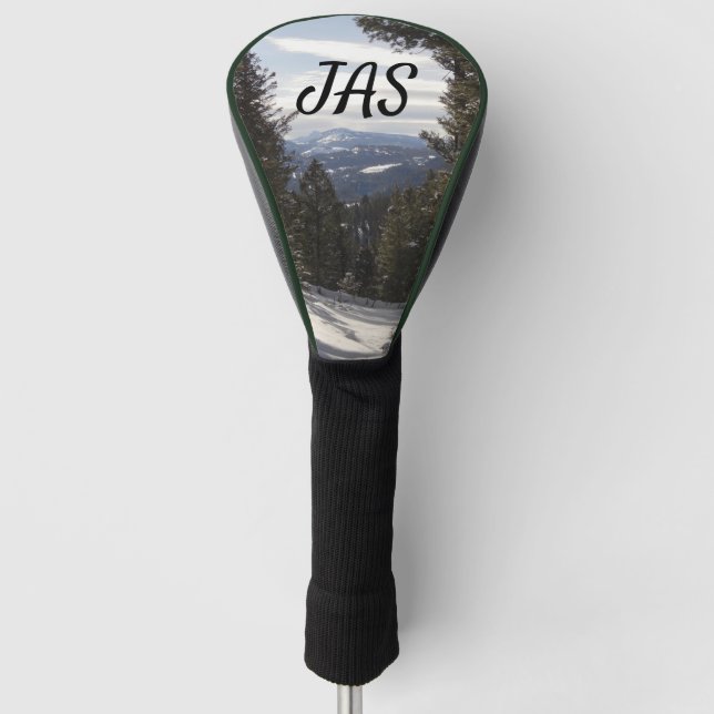 Madison Mountains im Winter in Montana Golf Headcover (Vorderseite)