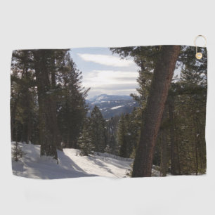 Madison Mountains im Winter in Montana Golfhandtuch