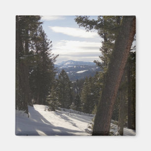 Madison Mountains im Winter in Montana Magnet