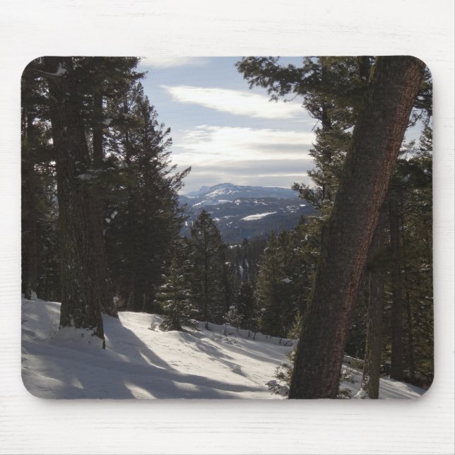 Madison Mountains im Winter in Montana Mousepad (Vorne)