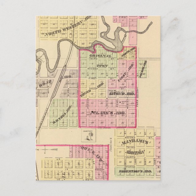 Madison, Nebraska Postkarte (Vorderseite)