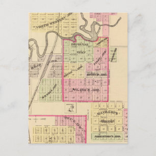Madison, Nebraska Postkarte