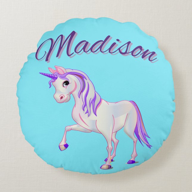 "Madison" Personalisierter Name Throw Kissen (Vorderseite)