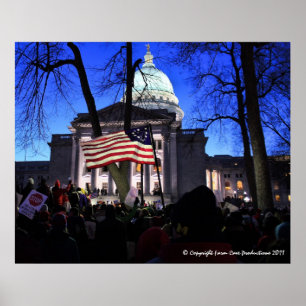 Madison-Protest, zum des Bills zu töten Poster