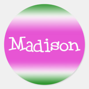 Madison Runder Aufkleber