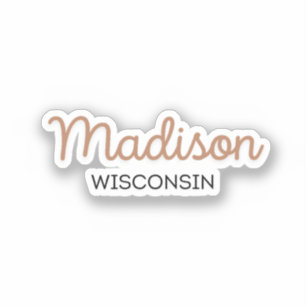 Madison Wisconsin Aufkleber