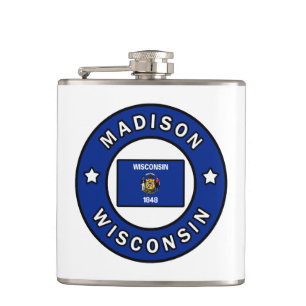 Madison Wisconsin Flachmann