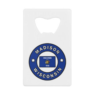Madison Wisconsin Geldbeutel Flaschenöffner